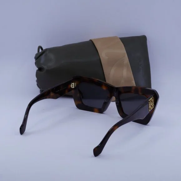 Loewe LW40145F 52A Cat Eye Sunglasses – Havana\Smoke display picture 1